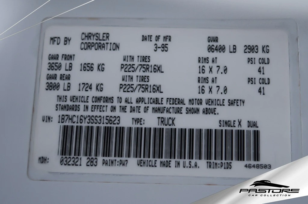 Dodge Ram 1500 5.2 V8