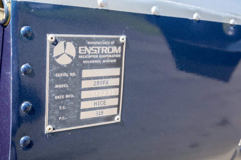HELICÓPTERO ENSTROM 280FX – 1991